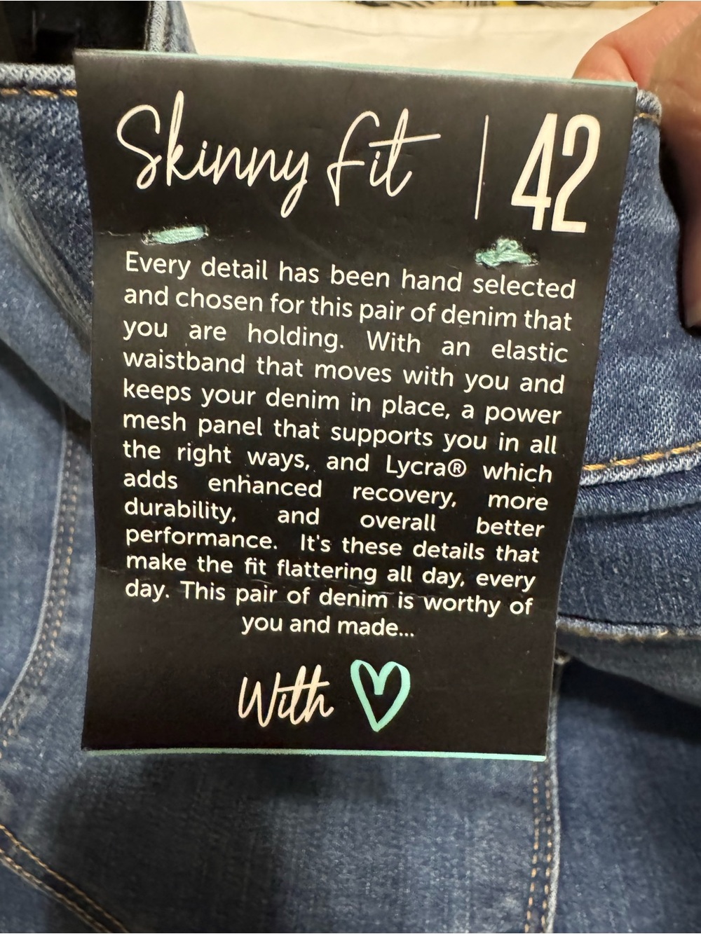 NWT, LuLaRoe size 42 Skinny Jeans - Picture 2 of 5